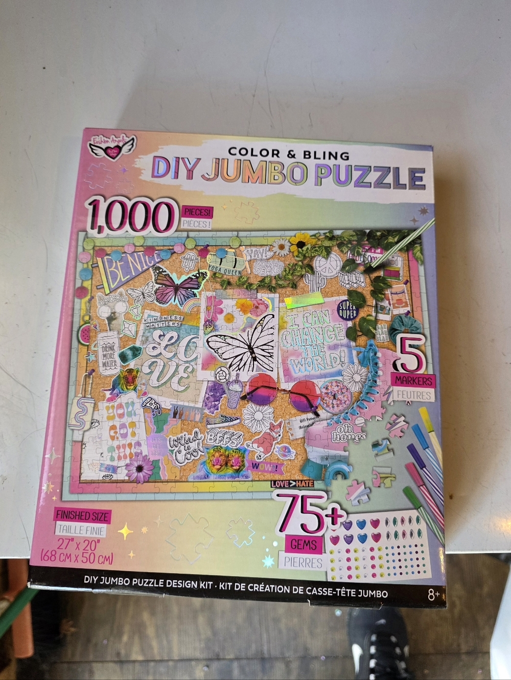 Color & Bling DIY Jumbo Puzzle Kit - 1000 Pc